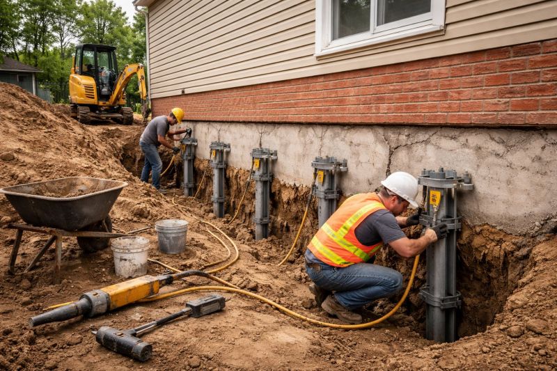 Foundation Pier Repair in Greenville, SC
